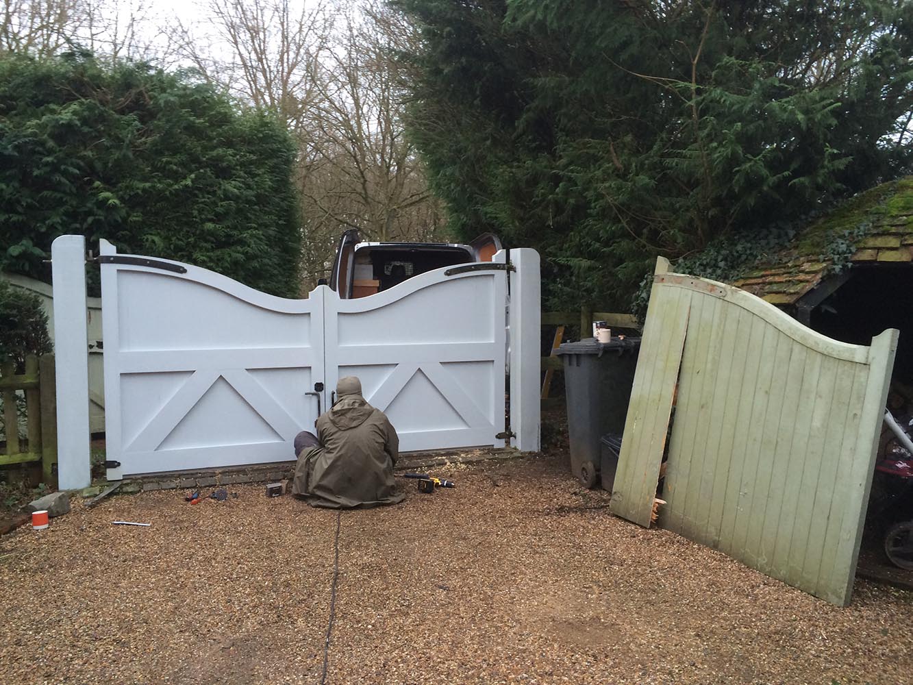 Bespoke driveway gates